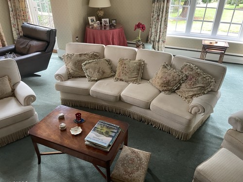 Vintage curved sofa armchair - &,