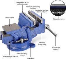 5" Heavy Duty Bench Vice 125mm