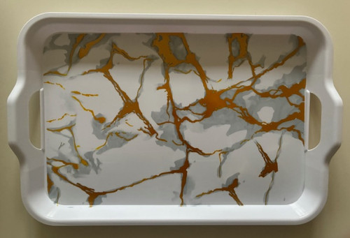 Rectangular serving tray with - rectangular,