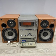 Sony CMT-CPX1 Bookshelf Hifi Stereo Radio CD Cassette Tape Player With Speakers