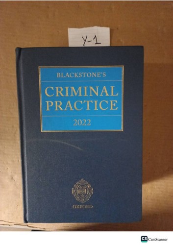 Blackstone criminal practice - blackstone's,