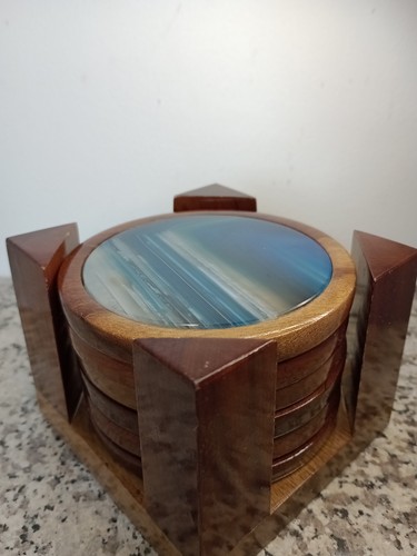 Vintage brazilian agate - brazilian, blue