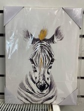 Oil Painting Zebra Head