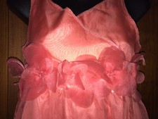 PARTY DRESS 12 Yrs BNWT NEXT Coral Corsage SILK Bridesmaid Dress RRP £36