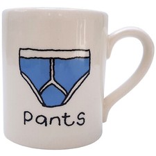 Bang On The Door Pants Mug Vintage Cup Underpants Y-Fronts Novelty Ceramic Retro