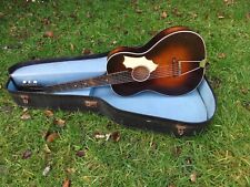 Pro Restored - Pre War Parlour Guitar & Case - Vintage Acoustic Sunburst Guitar
