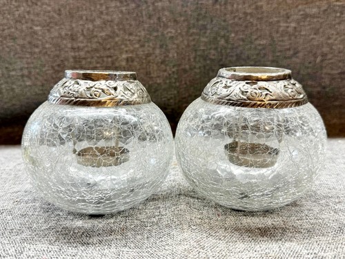 Vintage crackle glass ornate - vintage,