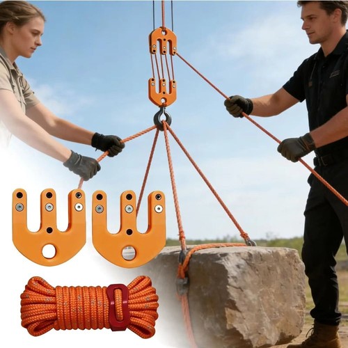 Portable hoist block tackle - portable,