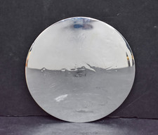 Older Sterling Silver Disk Paten For Your Chalice, 5 1/8" Diameter, IHS (CU83)