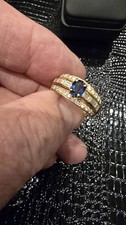 Sapphire And Diamond Ring 18ct