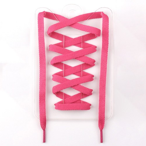 Coloured flat shoelaces - flat,