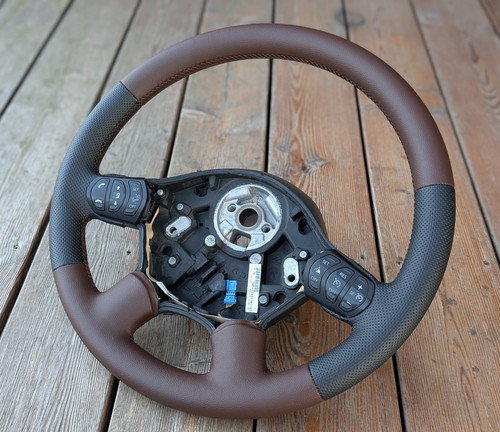 New leather steering - leather, for