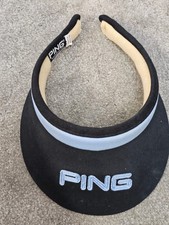 PING blue Golf Visor sweatband Hat Cap