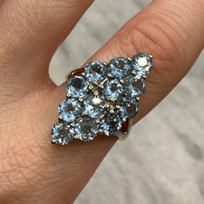 925 Sterling Silver Blue Topaz