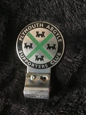 Plymouth Argyle Car Mascot Badge Grill Enamel Desmo