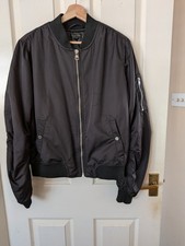 Womens Top Shop Black Bomber