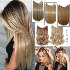 NEW ARRIVALS!! Hidden Long Secret Wire In As Human Hair Extensions One Piece UK