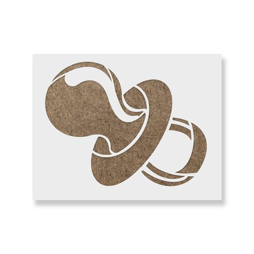 Baby shower pacifier - baby, stencil