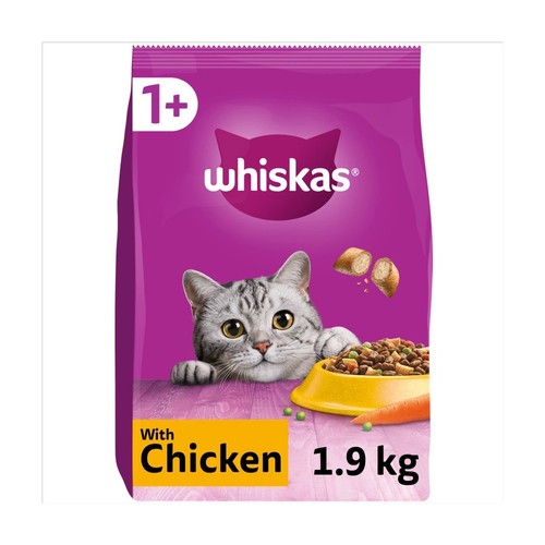 Whiskas chicken dry cat - whiskas, 1+