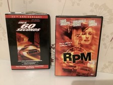 Dvd Car Chase Classics, Rare Region 1,gone In 60 Seconds, And Rpm Rare Movies