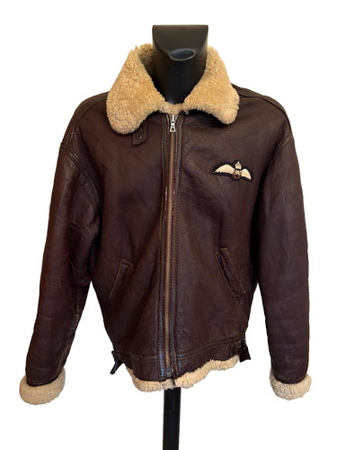 Vintage raf dark brown leather - raf,