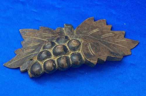 Antique wood drawer pull - antique,