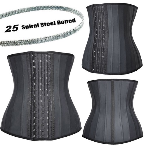 Women latex black waist - latex,