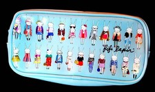 Fifi Lapin Light Blue cosmetics bag with zip. Nice condition.