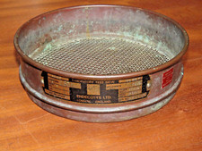 Vintage Endecotts Ltd London Laboratory Test Sieve BS410 Serial No 079666: Brass