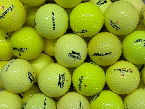 Yellow golf balls - balls, /