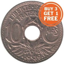 10 FRENCH CENTIMES 1917 TO