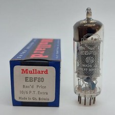 Ebf80 mullard nos valve tube - mullard,