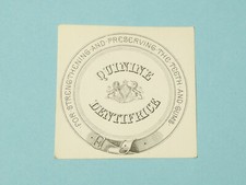 Antique QUININE DENTIFRICE