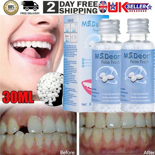 2pcs false teeth - teeth, glue