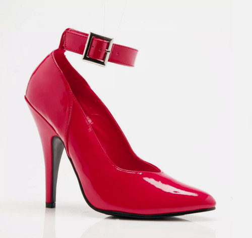 Red stiletto high heels - red,