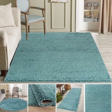 Shaggy Rugs Duck Egg Blue Soft