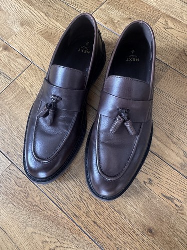 Next brown leather loafer - brown,