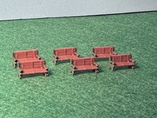 6x Platform Park station Bench