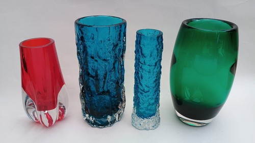 Whitefriars glass vase - glass,