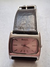 Bench Quartz Women's Watch BC0058LC Brown Leather Strap Working Order        226