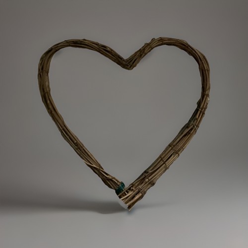 Wicker heart wreath - heart,