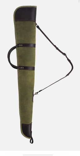 Canvas leather gun slip bag - slip,