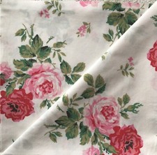 USED 50cm Square Cath Kidston Antique Rose Bouquet Lightweight Cotton Fabric