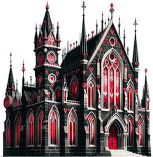 Valentine's Day Gothic House
