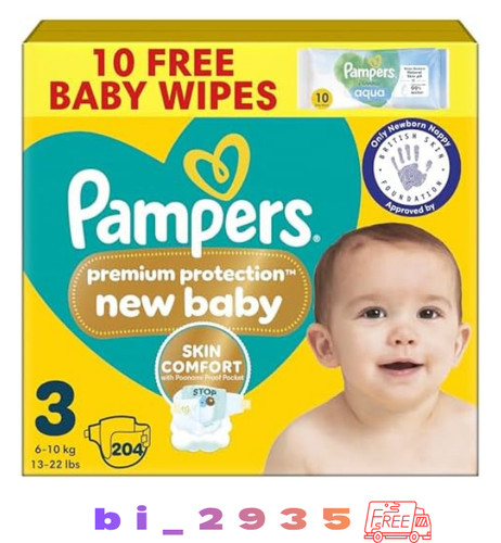 Pampers premium protection - pampers, new