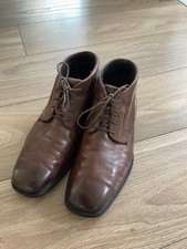 Rockport Hydro-Shield Waterproof  Leather Boots  men’s uk 9w dark brown leather