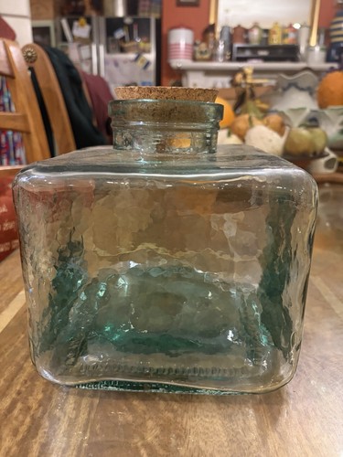 Recycled glass jar - jar, with