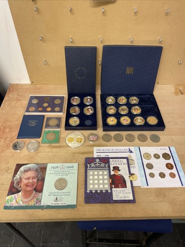 Coin collection gold plated - coin,