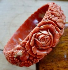 Vintage coral pink cream - pink,