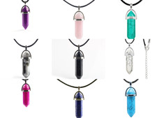 Necklace quartz chakra crystal - necklace,